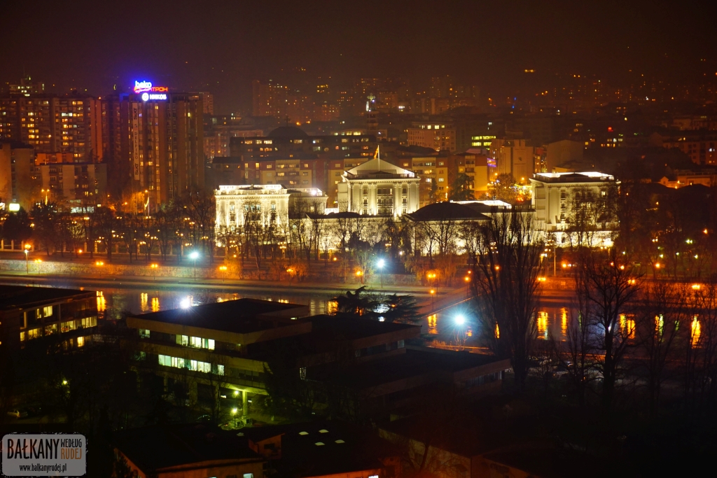 Skopje by night