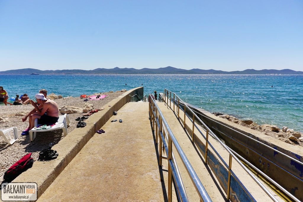 Zadar plaża Uskok