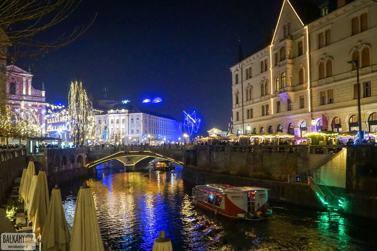 Jarmark świąteczny w Lublanie