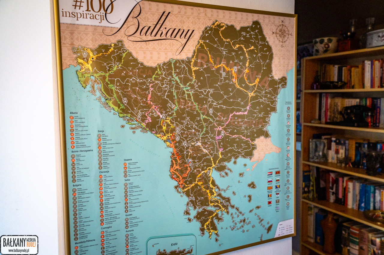 bałkany mapa zdrapka