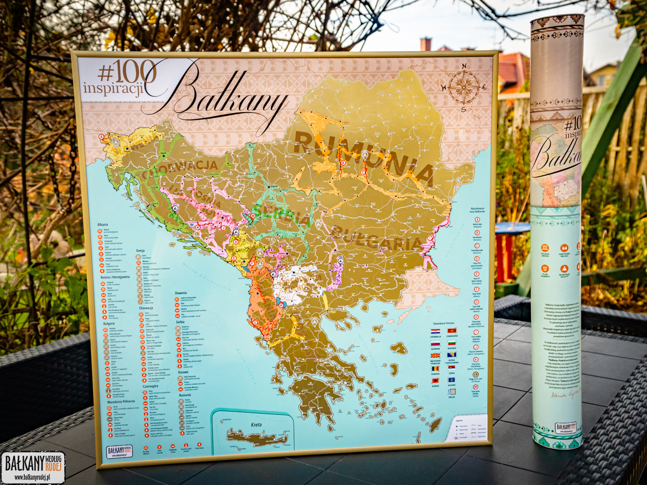 mapa zdrapka bałkany