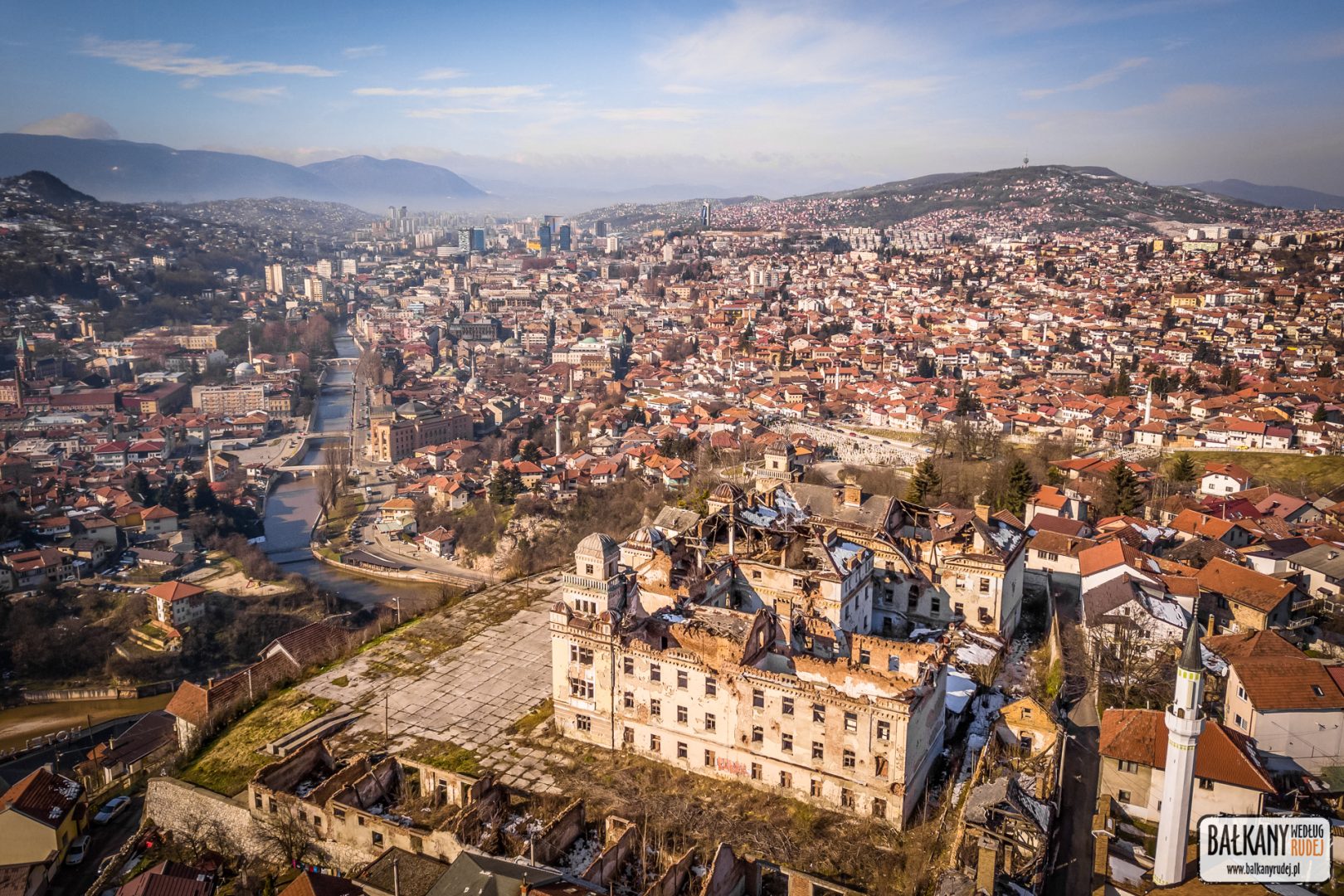 Sarajewo z drona